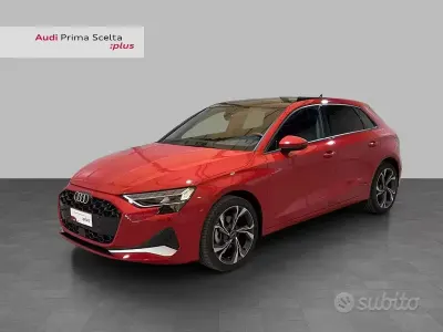 Usata Audi A3 Advanced Plus 116 CV (85 kW) 2025 Rosso progressivo metallizzato Berlina