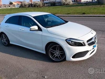 Usata Mercedes 180 AMG line 109 CV (80 kW) 2016 Bianco Berlina