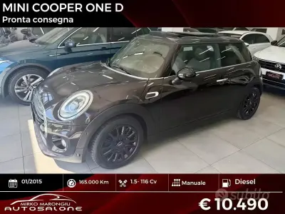 Usata Mini Cooper 116 CV (85 kW) 2015 Nero Utilitaria