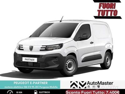 Nuova Peugeot E-Partner 49 kW (67 CV) 2025 Bianco Monovolume