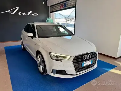 Usata Audi A3 S-Line 150 CV (110 kW) 2017 Bianco Berlina