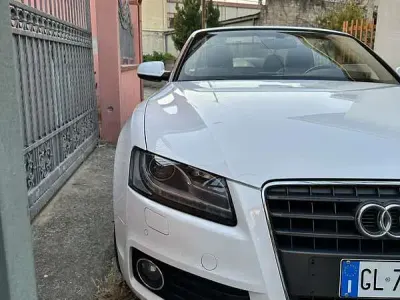 Usata Audi A5 Cabriolet S-Line 211 CV (155 kW) 2009 Bianco Cabrio