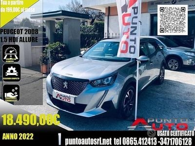 Usata Peugeot 2008 Allure 110 CV (80 kW) 2022 Grigio SUV