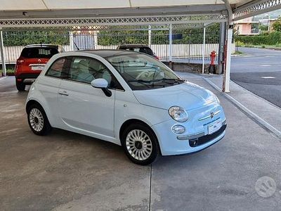 Usata Fiat 500 Lounge 75 CV (55 kW) 2009 Blu Cabrio