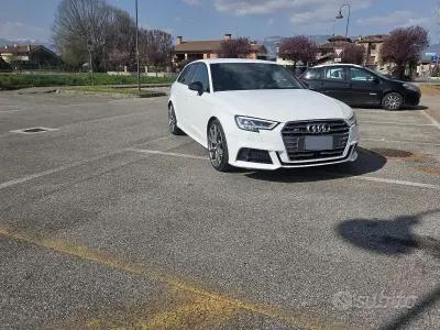 Usata Audi S3 310 CV (228 kW) 2018 Bianco Berlina