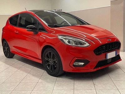 Usata Ford Fiesta ST-Line 86 CV (63 kW) 2019 Rosso tetto nero Utilitaria