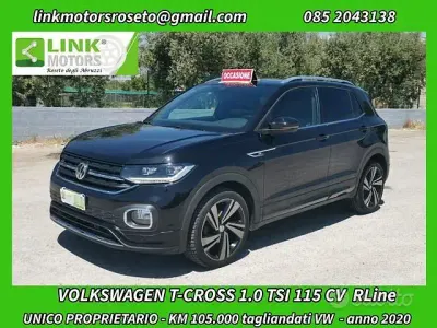 Usata VW T-Cross R-line 116 CV (85 kW) 2020 Nero SUV