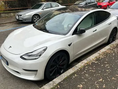 Usata Tesla Model 3 Performance 338 kW (460 CV) 2020 Bianco Berlina