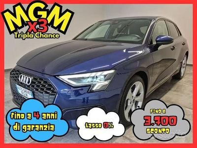 Usata Audi A3 Advanced 150 CV (110 kW) 2022 Blu Berlina