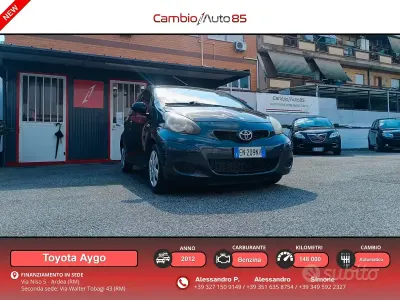 Usata Toyota Aygo Lounge 68 CV (50 kW) 2012 Grigio Utilitaria