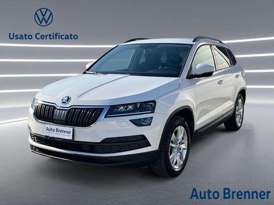 Usata Skoda Karoq Ambition 150 CV (110 kW) 2021 Bianco metallizzato SUV