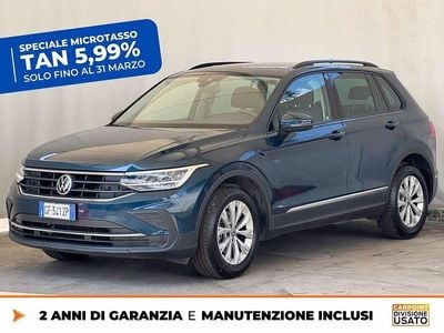 Usata VW Tiguan Life 122 CV (89 kW) 2021 Blu SUV