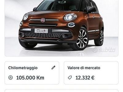 Usata Fiat 500L 95 CV (69 kW) 2019 Grigio Monovolume
