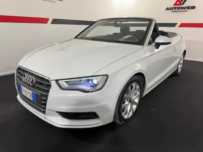 Usata Audi A3 Cabriolet Ambition 150 CV (110 kW) 2014 Bianco Cabrio