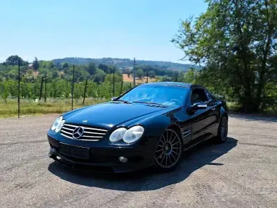 Usata Mercedes SL350 245 CV (180 kW) 2005 Nero Cabrio