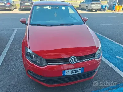Usata VW Polo 90 CV (66 kW) 2014 Rosso Berlina