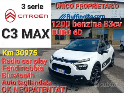 Usata Citroën C3 PureTech 83 CV (61 kW) 2024 Bianco Berlina