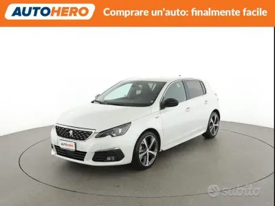 Usata Peugeot 308 GT-line 131 CV (96 kW) 2018 Bianco Berlina
