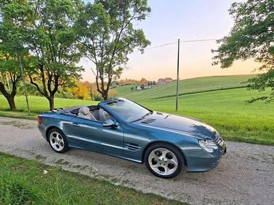 Usata Mercedes SL500 306 CV (225 kW) 2003 Verde Cabrio