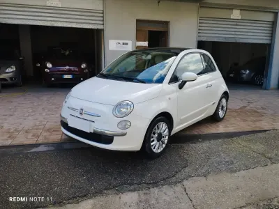 Usata Fiat 500 75 CV (55 kW) 2009 Bianco Cabrio
