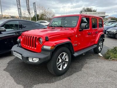 Usata Jeep Wrangler Unlimited Sahara 272 CV (200 kW) 2021 Rosso SUV