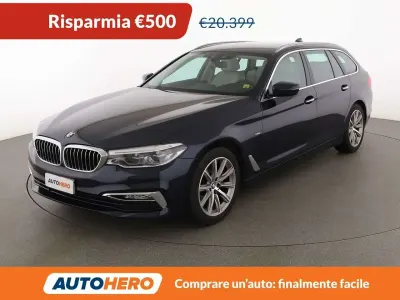 Usata BMW 520 Luxury Line 190 CV (139 kW) 2019 Blu/azzurro Station wagon