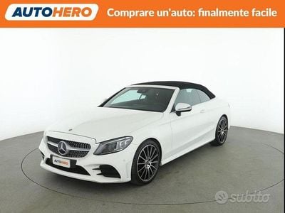 Usata Mercedes C220 Premium 194 CV (142 kW) 2019 Bianco Cabrio
