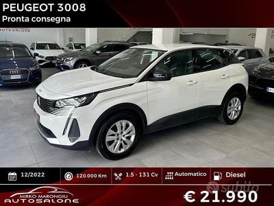 Usata Peugeot 3008 S 131 CV (96 kW) 2022 Bianco SUV