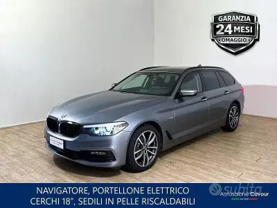 Usata BMW 520 Sport Line 190 CV (139 kW) 2018 Grigio Station wagon