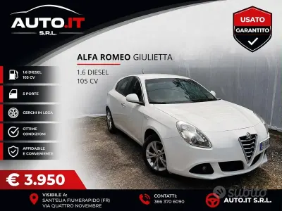 Usata Alfa Romeo Giulietta 105 CV (77 kW) 2012 Bianco Utilitaria