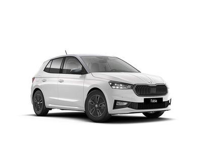 Nuova Skoda Fabia 115 CV (84 kW) 2026 Bianco luna metallizzato nero tulipano p Utilitaria