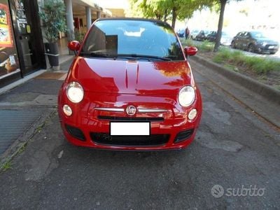 Usata Fiat 500C Lounge 105 CV (77 kW) 2014 Rosso Cabrio