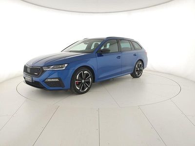 Usata Skoda Octavia RS 200 CV (147 kW) 2023 Blu race metallizzato Station wagon