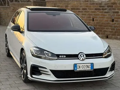 Usata VW Golf VII GTD 184 CV (135 kW) 2019 Bianco Utilitaria