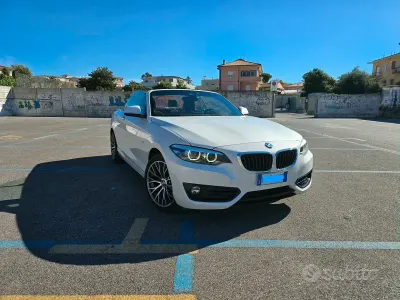 Usata BMW 218 Sport Line 2018 Bianco Cabrio