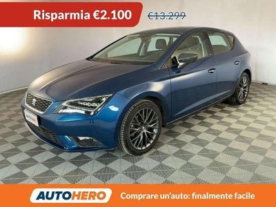 Usata Seat Leon Style 110 CV (80 kW) 2016 Blu/azzurro Berlina