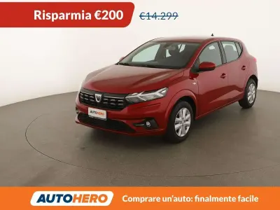 Usata Dacia Sandero Expression 91 CV (66 kW) 2022 Rosso Utilitaria
