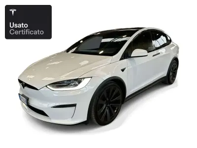 Usata Tesla Model X Plaid 750 kW (1020 CV) 2023 Pearl white multicoat SUV