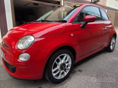 Usata Fiat 500 Sport 69 CV (50 kW) 2009 Rosso Cabrio