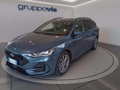Chrome blu Usata 2022 Ford Focus ST-Line Station wagon | 19.900 € (Buon prezzo)