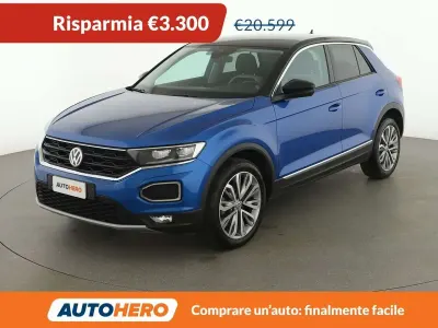 Usata VW T-Roc Advance 116 CV (85 kW) 2019 Blu/azzurro SUV
