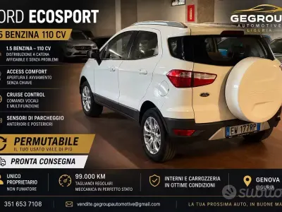 Usata Ford Ecosport Titanium 112 CV (82 kW) 2014 Bianco SUV