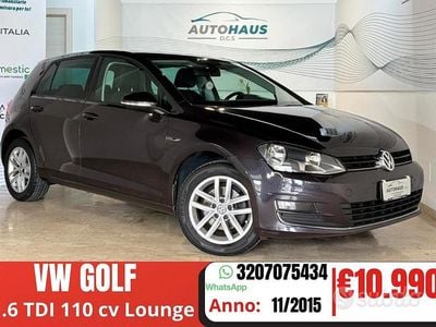 Usata VW Golf VII LOUNGE 110 CV (80 kW) 2015 Grigio Berlina