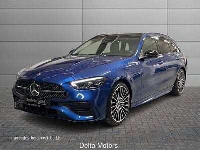 Usata Mercedes C300 AMG Line Premium Plus 265 CV (194 kW) 2023 Blu Station wagon