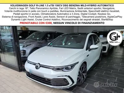 Usata VW Golf VIII R-line 150 CV (110 kW) 2024 Pure white Berlina
