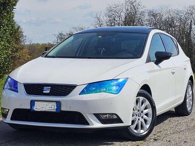 Usata Seat Leon Business 110 CV (80 kW) 2015 Bianco Berlina