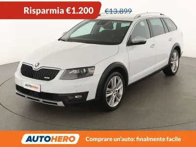 Usata Skoda Octavia Scout 4x4 184 CV (135 kW) 2016 Bianco Station wagon