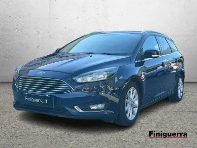 Usata Ford Focus Titanium 120 CV (88 kW) 2017 Blu/azzurro Station wagon