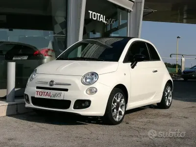 Usata Fiat 500C S 69 CV (50 kW) 2014 Bianco pastello Cabrio