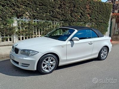 Usata BMW 118 Cabriolet 143 CV (105 kW) 2009 Bianco Cabrio